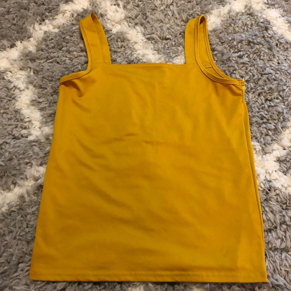 🌺 CDP & Co. Mustard Women’s Tank Top Size S
